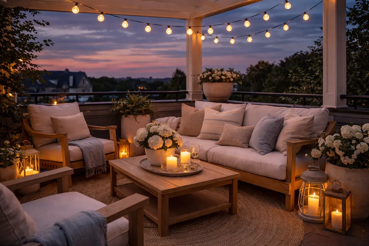 Sommerabende auf dem Balkon: So wird's richtig gemütlich.