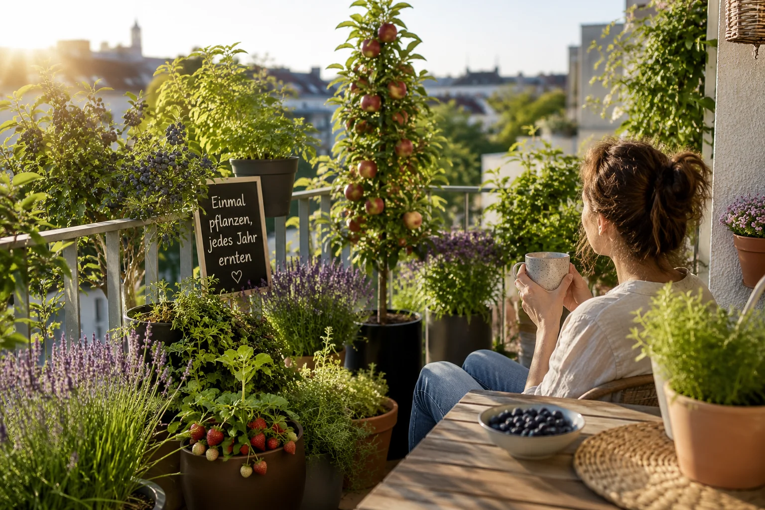 Einmal pflanzen, jedes Jahr ernten: Mehrjährige Kräuter, Beeren, Obst und Blumen, die Jahr für Jahr wiederkommen – für volle Körbe ohne Aufwand.