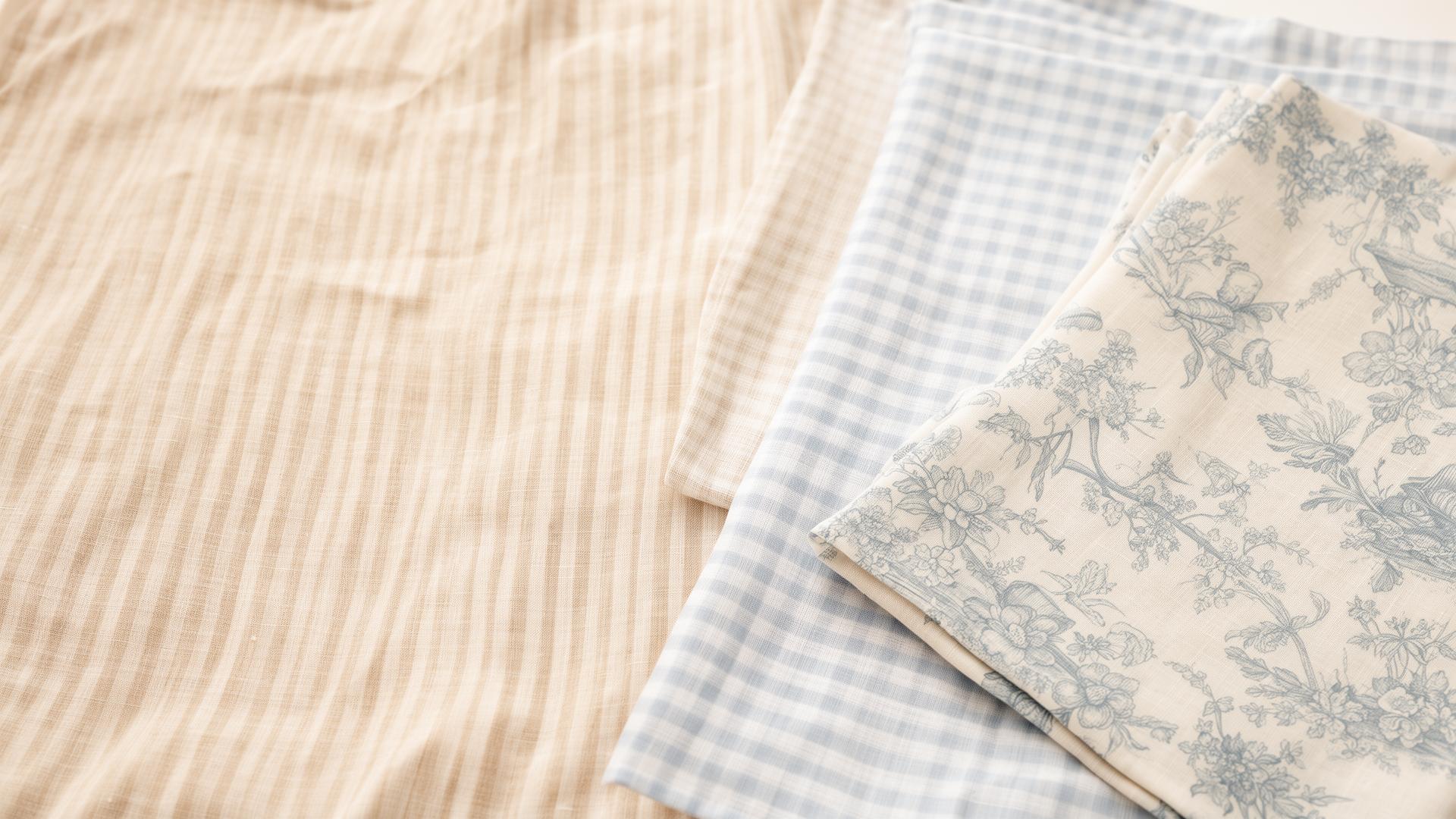 Paris Chic Muster: feine Streifen, dezente Karos und leichte florale Muster