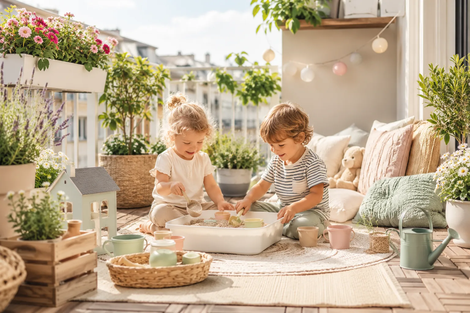 Spielen auf dem Balkon: 15 kreative Ideen für kleine Kinder – Balconique Magazin-Artikel
