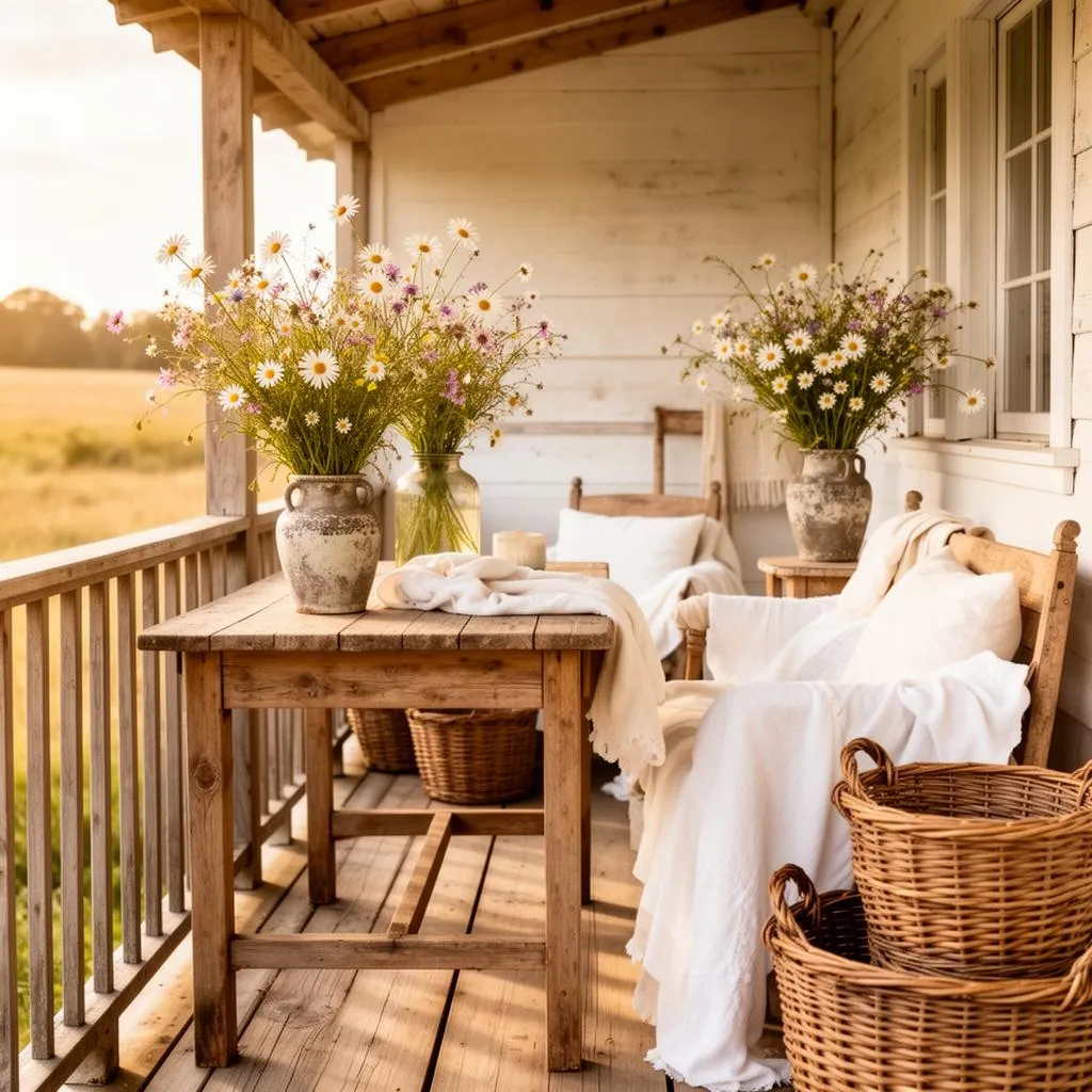 Farmhouse Balkon-Stil