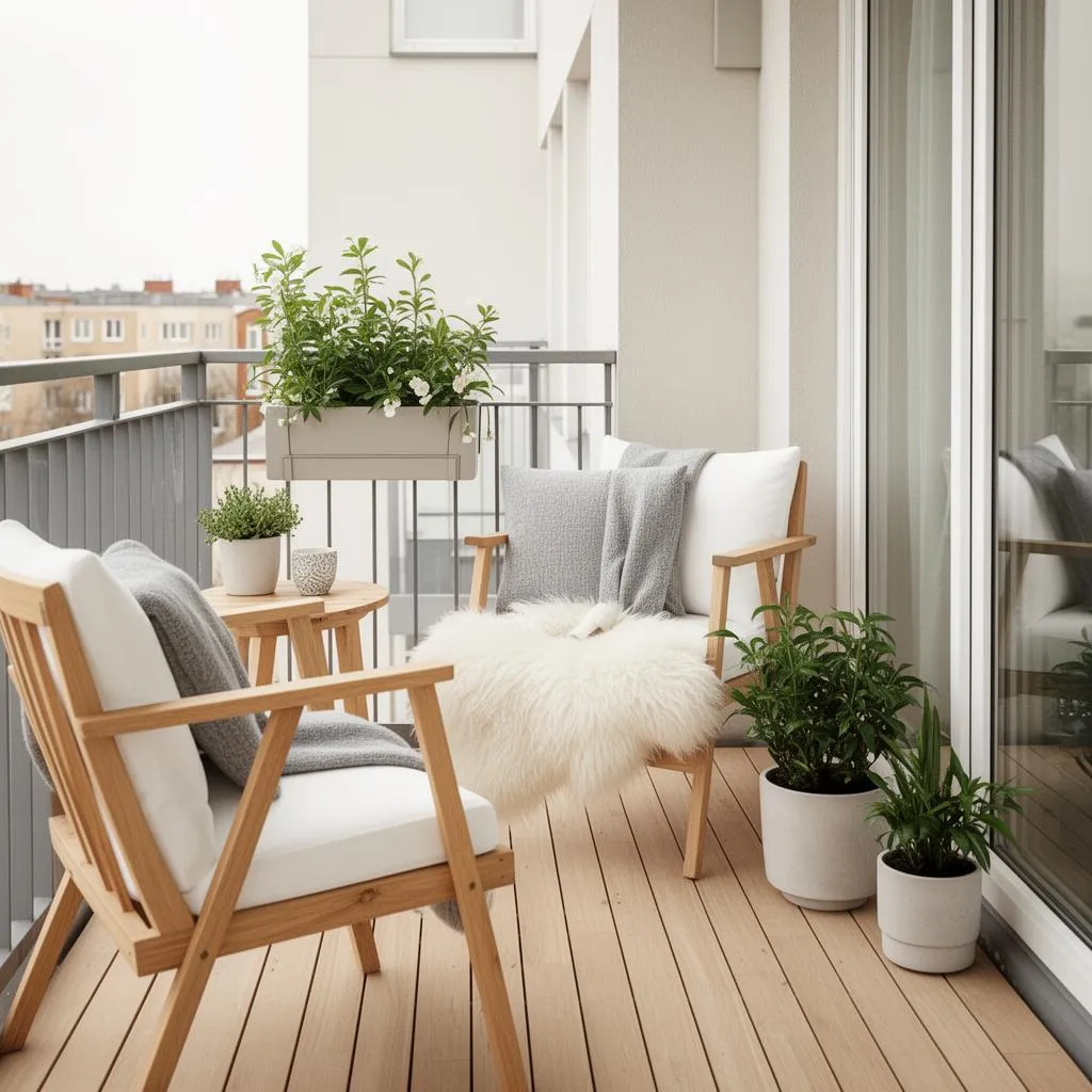 Scandinavian Balkon-Stil